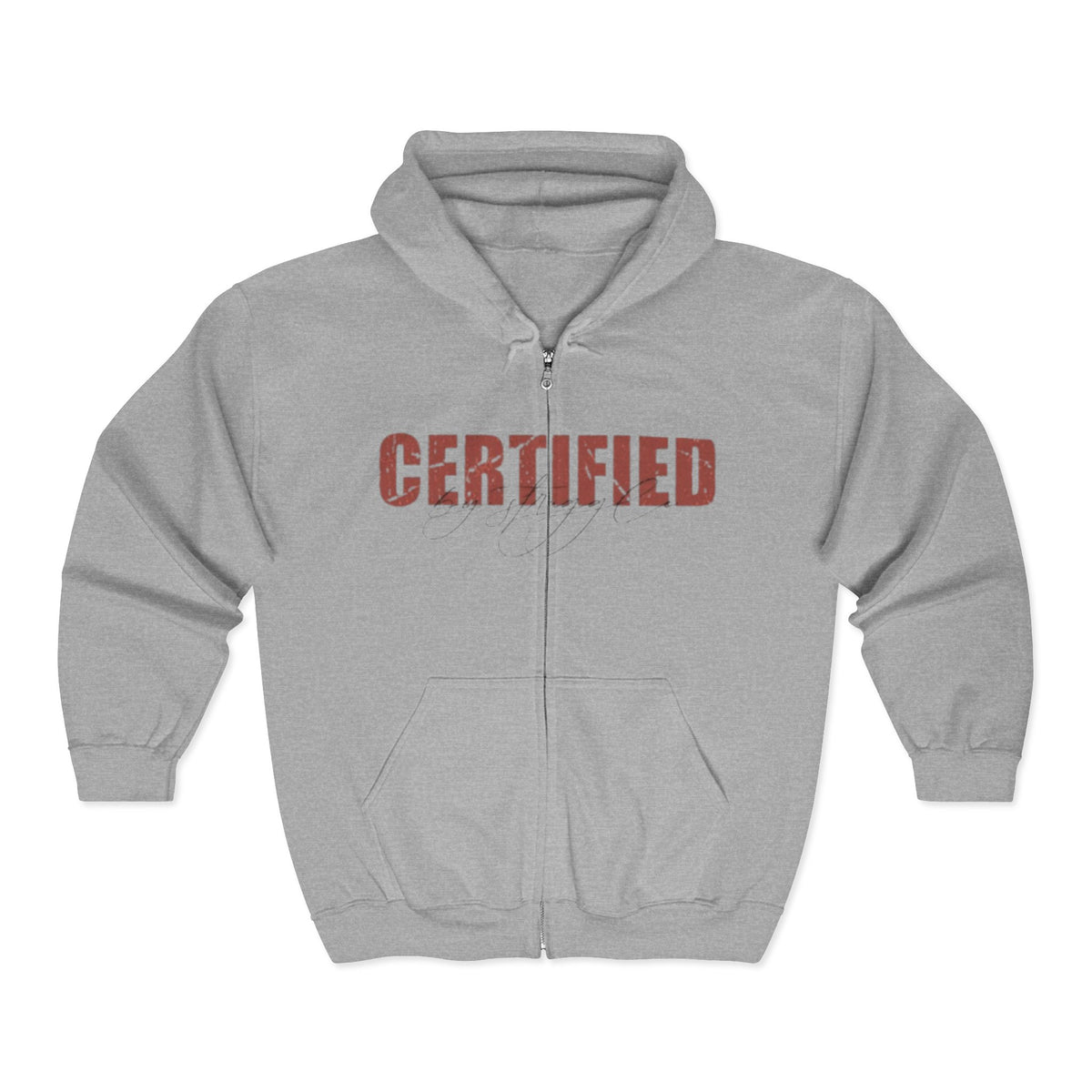 'Certified' Zip Up Hoodie