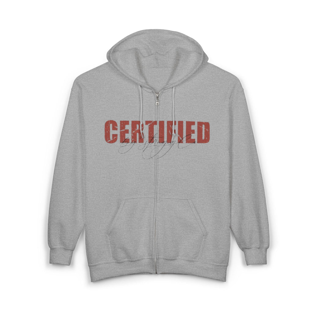 'Certified' Zip Up Hoodie