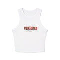 'Certified' Women's Micro Rib Racer Tank Top